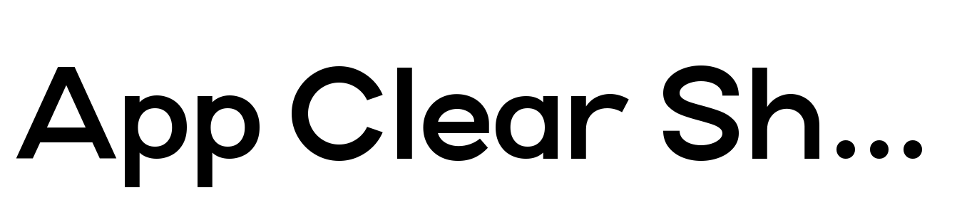 App Clear Sharp Extra Bold